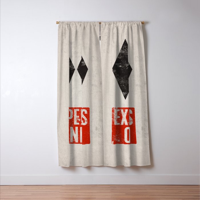 Experts Only Ski Double Black Diamond Window Curtain Gallery Image 3
