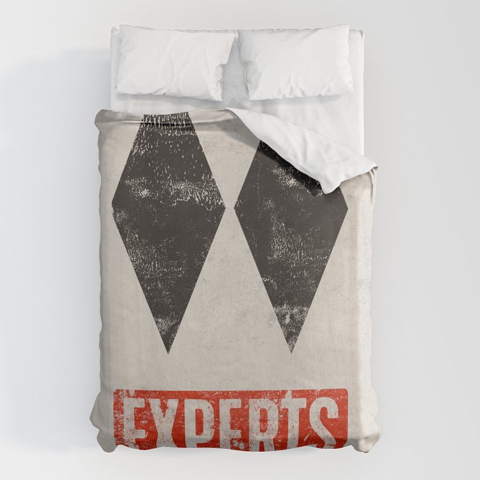 Experts Only Ski Double Black Diamond Duvet Cover Gallery Image 6