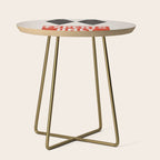 Experts Only Ski Double Black Diamond Side Table Gallery Image 1