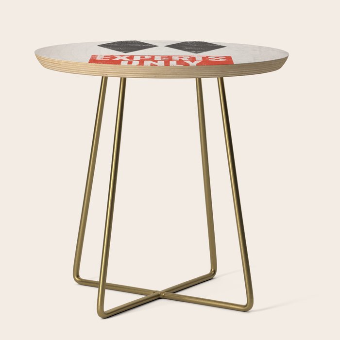 Experts Only Ski Double Black Diamond Side Table Gallery Image 1