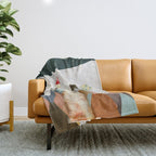 living on the moon Throw Blanket Gallery Image 1