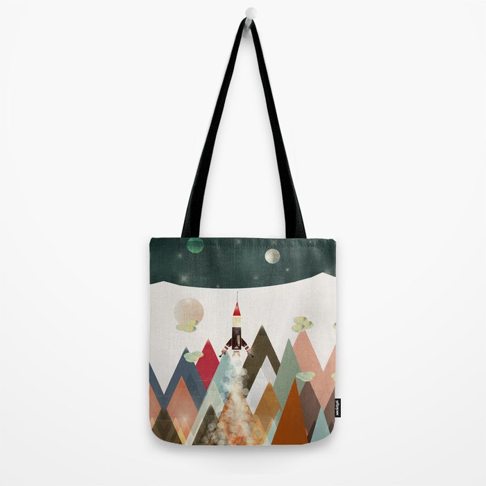 living on the moon Tote Bag Gallery Image 2
