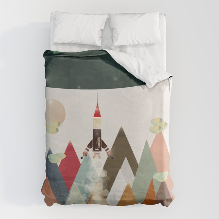 living on the moon Duvet Cover Gallery Image 6