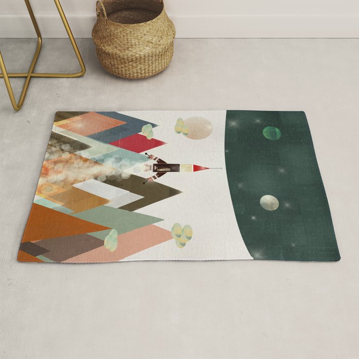 living on the moon Rug Gallery Image 1