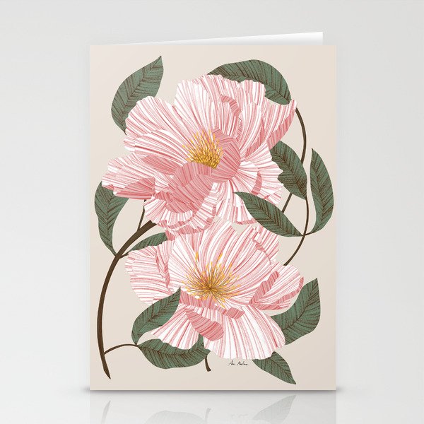 Peonies flowers I Stationery Card Gallery Image 1