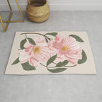 Peonies flowers I Rug Gallery Image 1