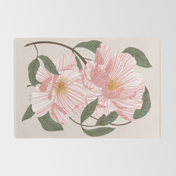 Peonies flowers I Rug Gallery Image 2