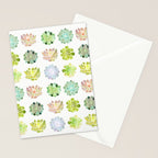 Spring Succulents Stationery Card Gallery Image 2