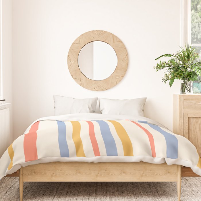 Classic Stripes XXIII - Retro Summer Duvet Cover Gallery Image 3