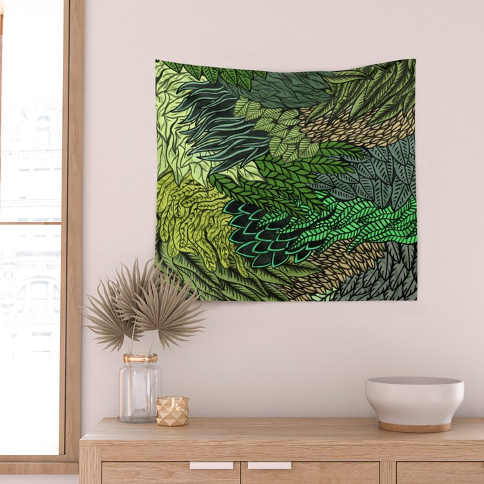 Leaf Cluster Wall Tapestry Gallery Image 2