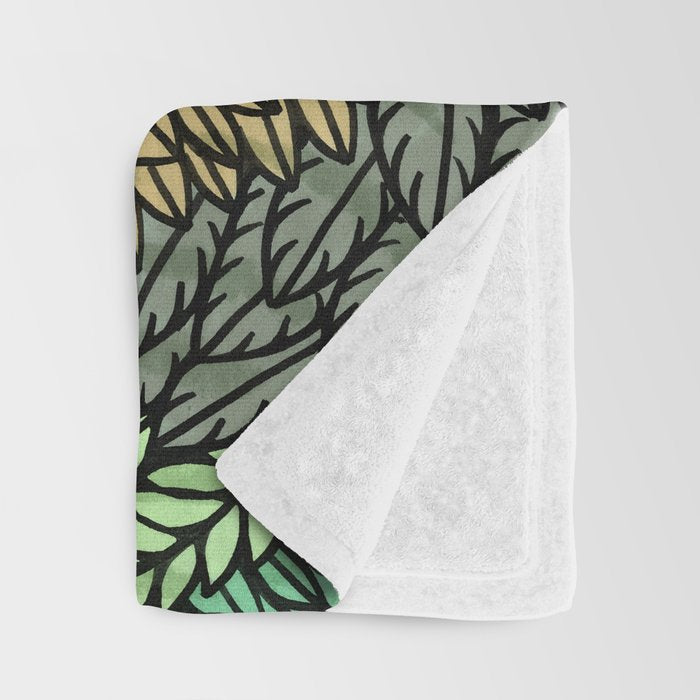 Leaf Cluster Throw Blanket Gallery Image 3