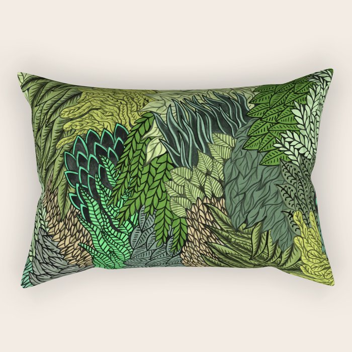 Leaf Cluster Rectangular Pillow Gallery Image 2
