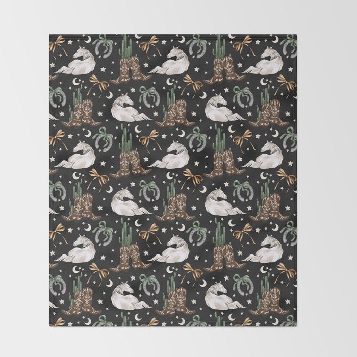 Cowboy Dreams Delight Throw Blanket Gallery Image 2