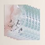 Aerial Beach Print - Pink Sand Beach - Ocean -  Sea Travel photography - Original Sea Bliss Wrapping Paper Gallery Image 3