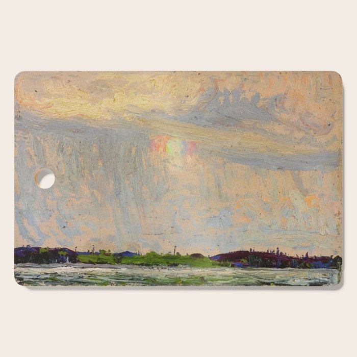 Tom Thomson Misty Sky c. 1913-1914 Canadian Landscape Artist Cutting Board Gallery Image 1