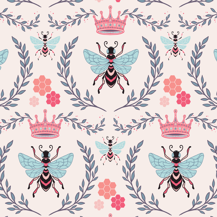 Queen Bee - Coral Pink Coffee Mug Gallery Image 2
