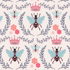 Queen Bee - Coral Pink Coffee Mug Gallery Image 2