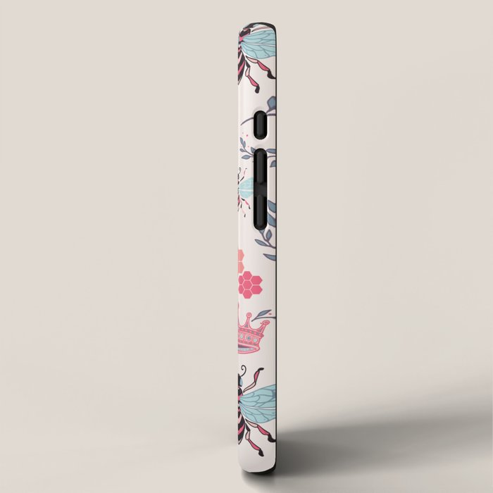 Queen Bee - Coral Pink iPhone Case Gallery Image 2
