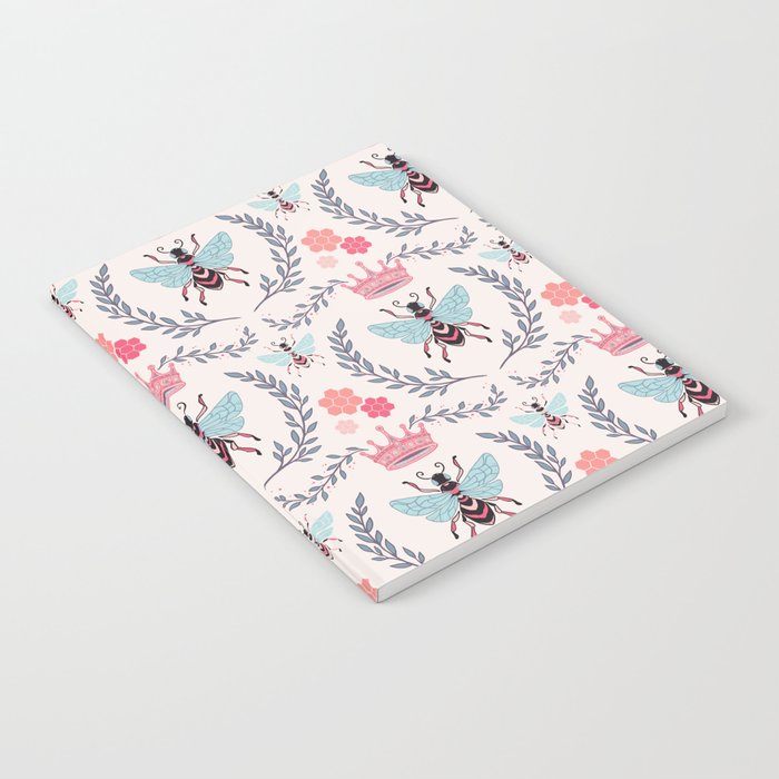 Queen Bee - Coral Pink Notebook Gallery Image 1