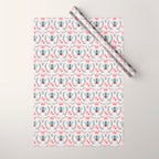 Queen Bee - Coral Pink Wrapping Paper Gallery Image 1
