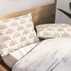 block print suns - jade and dusty rose Pillow Sham Gallery Image 2