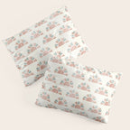 block print suns - jade and dusty rose Pillow Sham Gallery Image 3