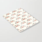 block print suns - jade and dusty rose Notebook Gallery Image 2