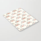 block print suns - jade and dusty rose Notebook Gallery Image 3