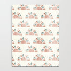 block print suns - jade and dusty rose Notebook Gallery Image 4