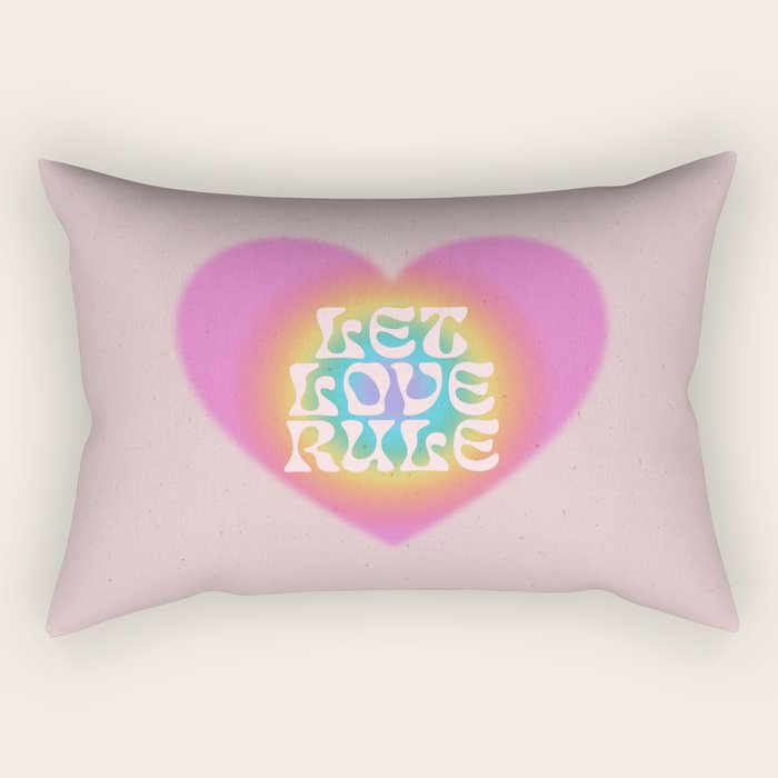 Let Love Rule Rectangular Pillow Gallery Image 1