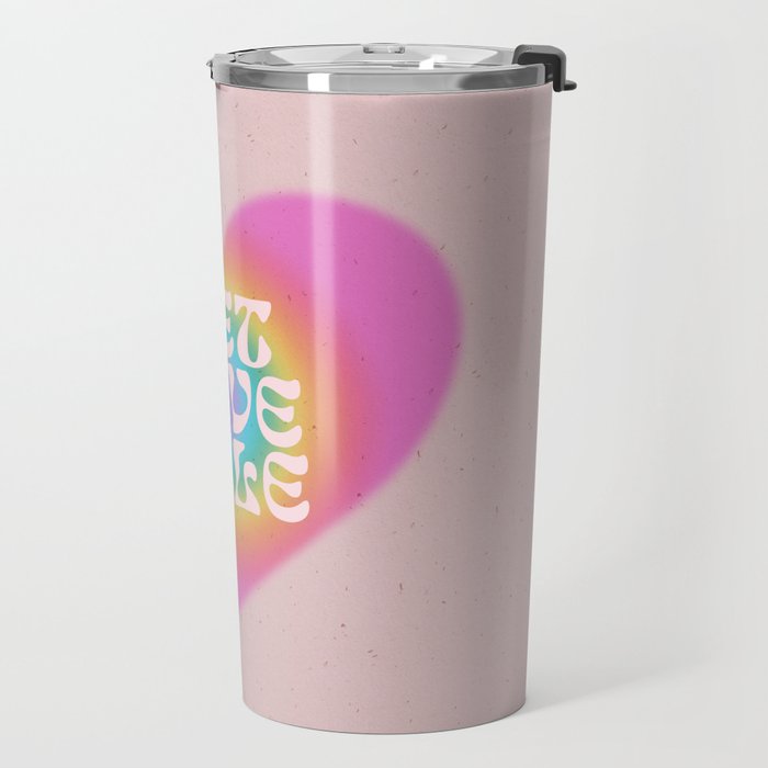 Let Love Rule Travel Mug Gallery Image 2
