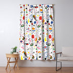 Surealism Art Miro Style Pattern Window Curtain Gallery Image 5