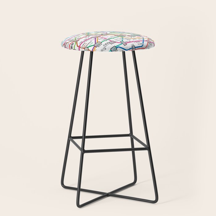 Tokyo Subway Map Stool Gallery Image 1