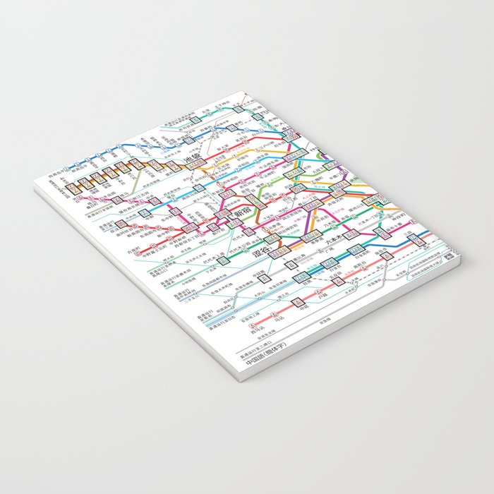 Tokyo Subway Map Notebook Gallery Image 3