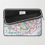 Tokyo Subway Map Laptop Sleeve Gallery Image 2