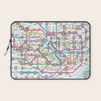 Tokyo Subway Map Laptop Sleeve Gallery Image 1