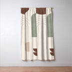 Minimal Geometric Shapes 180 Window Curtain Gallery Image 3