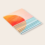 Minimalist Sunset 2 in Orange and Blue Notebook Gallery Image 2