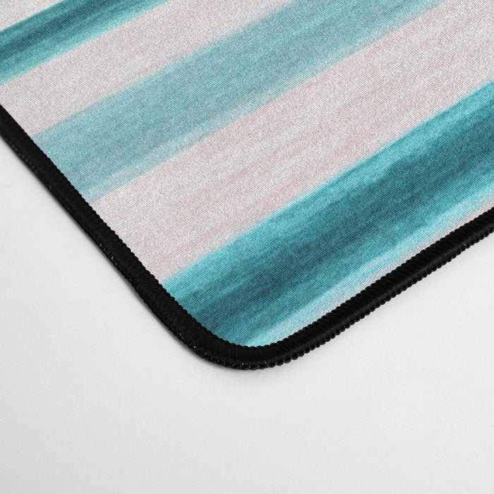 Minimalist Sunset 2 in Orange and Blue Desk Mat Gallery Image 4