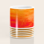 Minimalist Sunset 2 in Orange and Blue Coffee Mug Gallery Image 4