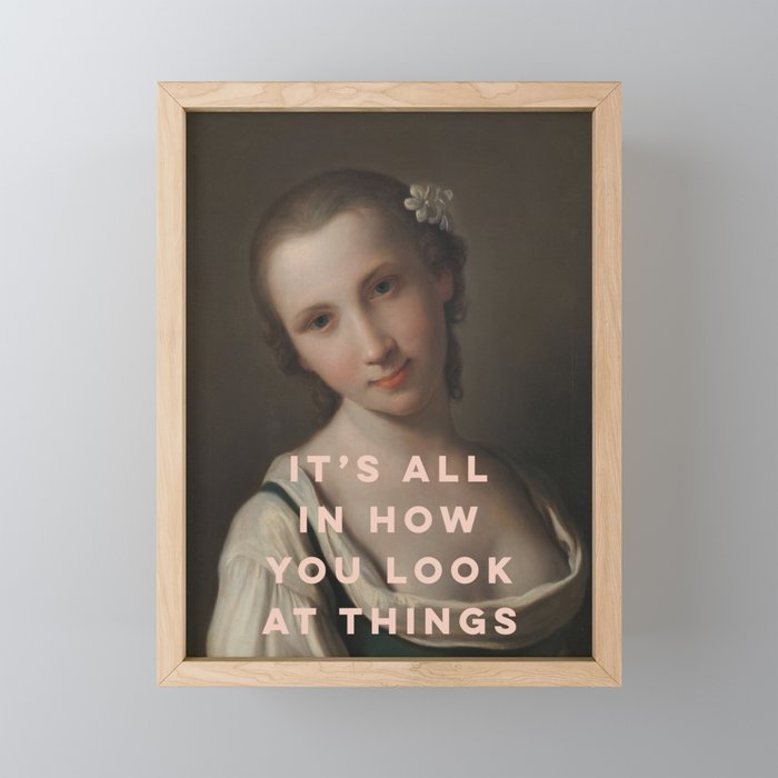 It's All In How You Look At Things Mini Art Print Gallery Image 1