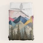 Dawn Over the Ridge  Duvet Cover Gallery Image 6