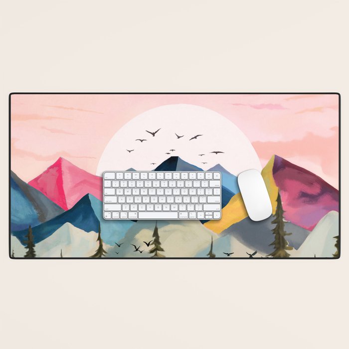 Dawn Over the Ridge  Desk Mat Gallery Image 1