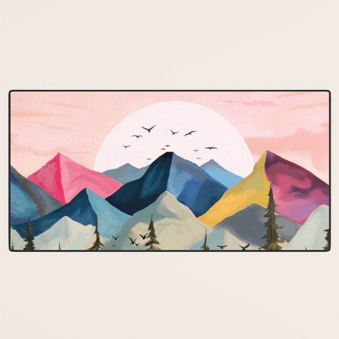 Dawn Over the Ridge  Desk Mat Gallery Image 3