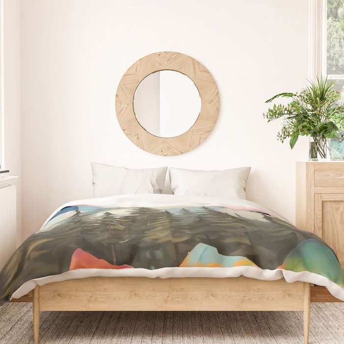 Dawn Over the Ridge  Duvet Cover Gallery Image 3