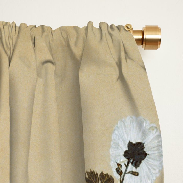 Japanese Edo Period Flowering Plants in Autumn - Ogata Korin Window Curtain Gallery Image 2