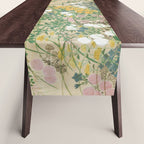Japanese Edo Period Flowering Plants in Autumn - Ogata Korin Table Runner Gallery Image 1