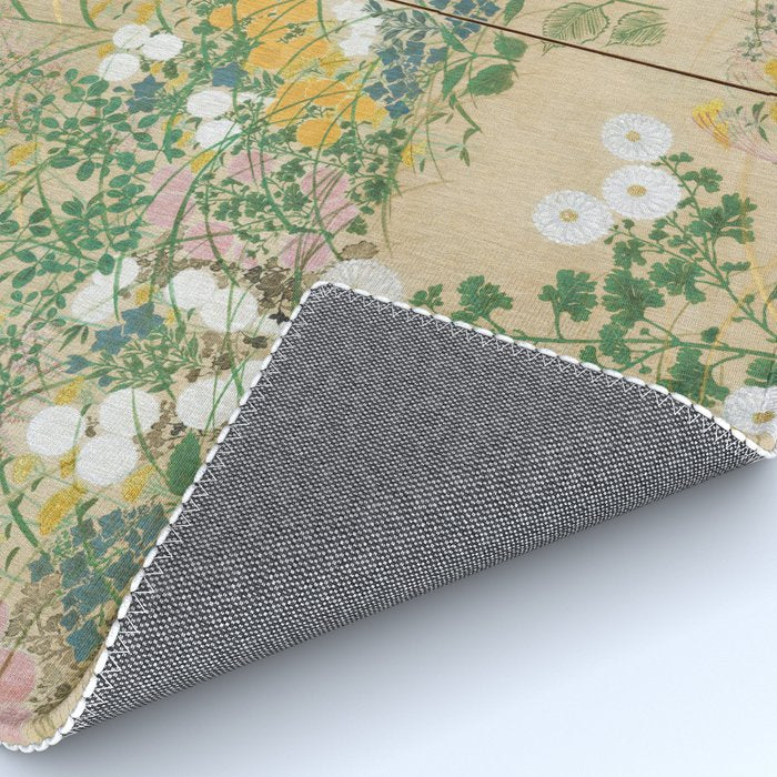 Japanese Edo Period Flowering Plants in Autumn - Ogata Korin Rug Gallery Image 4