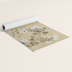 Japanese Edo Period Flowering Plants in Autumn - Ogata Korin Yoga Mat Gallery Image 2