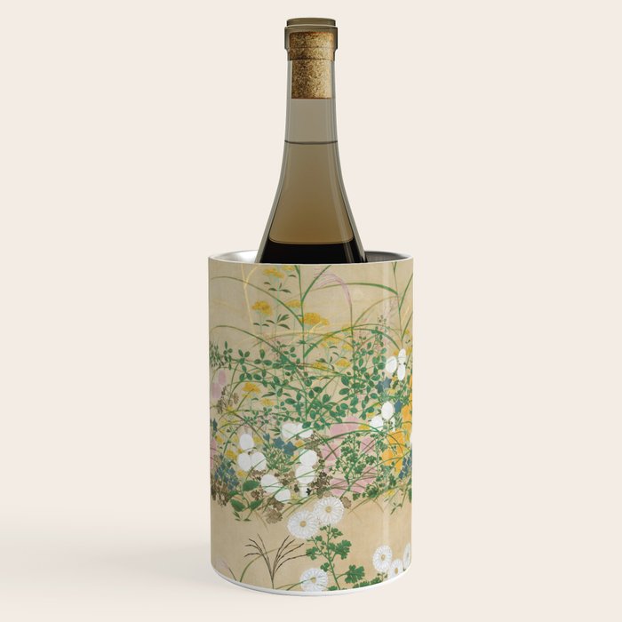 Japanese Edo Period Flowering Plants in Autumn - Ogata Korin Wine Chiller Gallery Image 2
